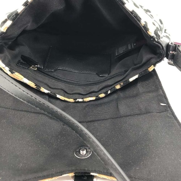 TOPSHOP Zambia Shoulder Bag Textured Leopard Print Leather Adjustable Strap - Picture 7 of 10